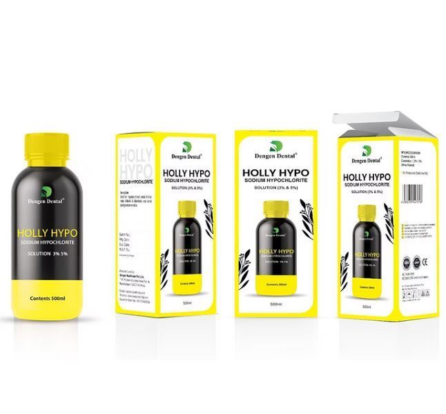 Holly Hypo, Гіпохлорит натрію 5.25% 500 мл (Dengen Dental) ГК-37 фото