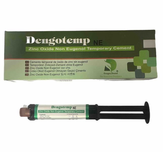 Dengotemp NE, безевгенольний цемент для тимчасової фіксації 9г (Dengen Dental) ВРМЦ-9 фото