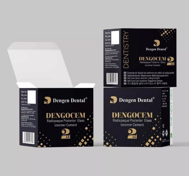 Dengocem 2 LC, набір: 15 г + 8 мл Стеклоіономерний цемент світлотвердіючий (Dengen Dental) РЦ-19 фото