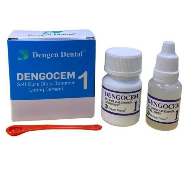 Dengocem 1, Стеклоиономерный цемент для фиксации коронок и мостов 15 г + 10 мл (Dengen Dental) ЦМ-97 фото