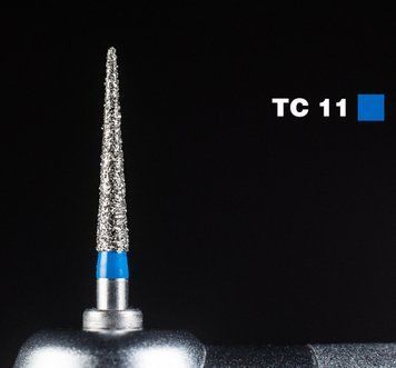 Алмазний бор TC-11. Конус-олівець (ISO 160/016), Mani синій. Оригінал. БА-156 фото