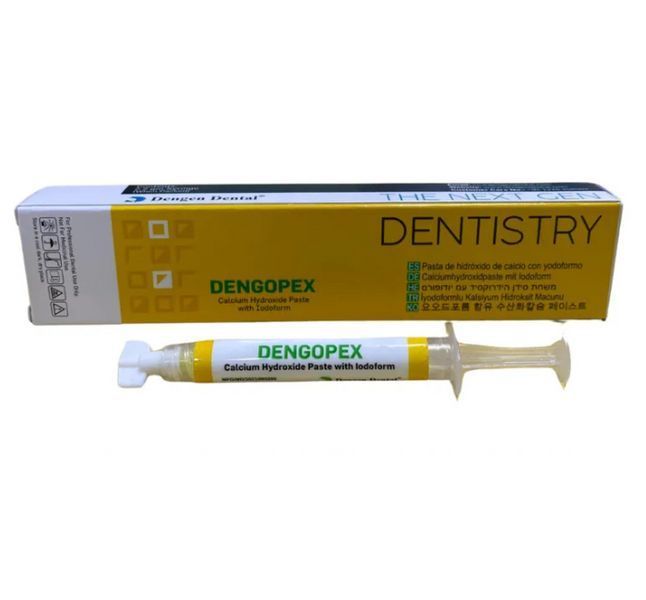 Dengopex, Паста гідроксиду кальцію з йодоформом 2,2 г (Dengen Dental) ЛК-17 фото