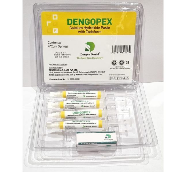 Dengopex, Паста гідроксиду кальцію з йодоформом 2,2 г (Dengen Dental) ЛК-17 фото