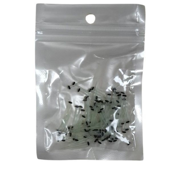 Стекловолоконні штифти №1 чорні найменші 10шт/уп. ORT-00025 фото