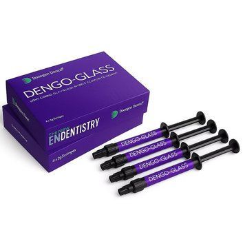 Dengoglass ,Світлотверднучий склоіономерний композитний цемент,шприц 2 г (Dengen Dental) ПМ-22 фото
