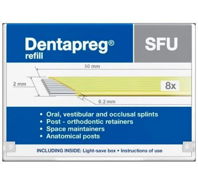 Dentapreg Splint, Дентапрег, Шинирувальна стрічка SFU, 50х2х0,2 мм ШЛ-3 фото