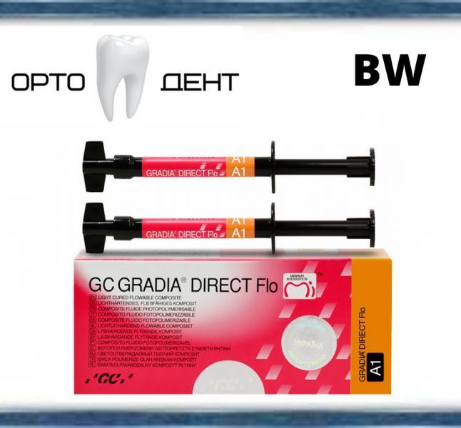 Gradia direct flo BW (Градия директ флоу) шприц 2* 1.5 г + насадки набір. ГФ-13 фото