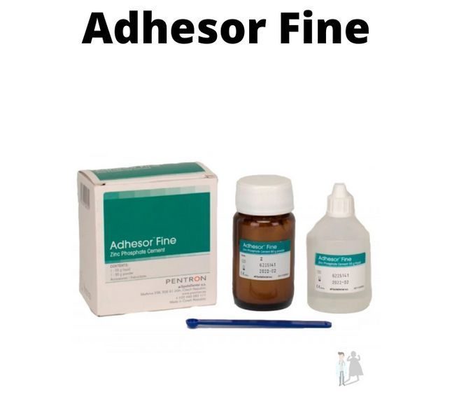 Adhesor Fine (Адгезор файн) двухкомпонентный цинк-фосфатный цемент ТМ PENTRON ЦМ-76 фото