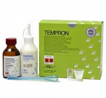 TEMPRON, набор: 100 г + 100 мл, пластик для изготовления временных коронок и мостов (GC) СП-29 фото