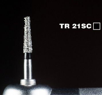 Алмазний бор MANI закруглений конус TR-21SC (ISO 197/018) чорний. Оригінал. БА-38 фото